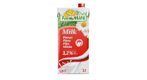 Piens FARM MILK UHT, 1 l, 3,2%