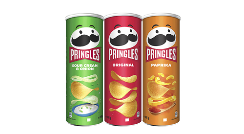 Sāļās uzkodas PRINGLES, 165 g, trīs veidi