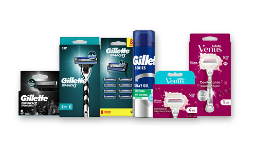 Skūšanās līdzekļiem GILLETTE un GILLETTE VENUS