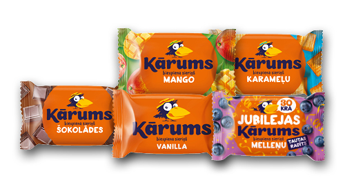 Biezpiena sieriņš KĀRUMS, 45 g, četri veidi