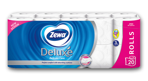 Tualetes papīrs ZEWA DELUXE, 1 iepak./20 ruļļi, trīs slāņi