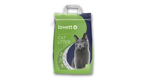 Smiltis kaķu tualetei LOVETT, 5 l, cementējošas