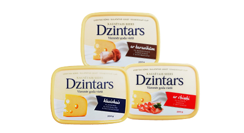 Kausētais siers DZINTARS, 200 g, trīs veidi