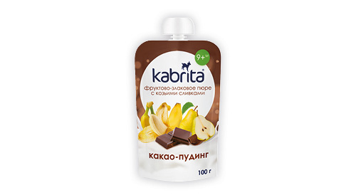 Pudiņš KABRITA augļu-kakao 9+ 100g