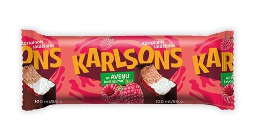 Saldējums KARLSONS aveņu 80g