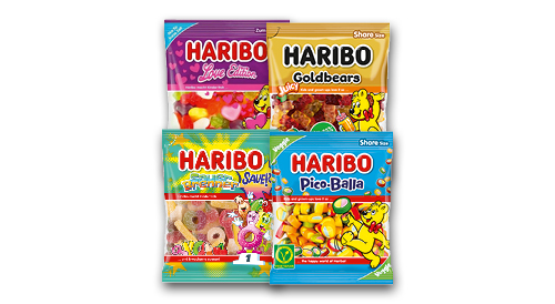 Košļājamajām konfektēm HARIBO