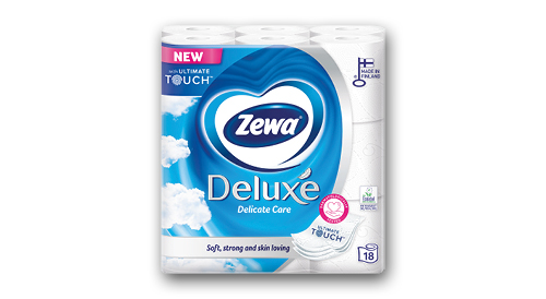 Tualetes papīrs ZEWA DELUXE, 1 iepak./18 ruļļi, trīs slāņi