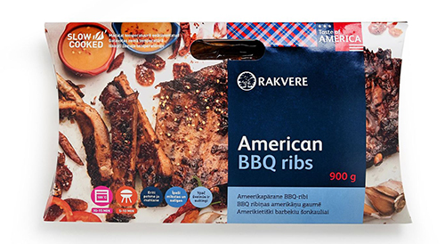 Amerikāņu BBQ Gril-ribas 900g