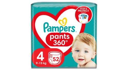 Autiņb.biksīt.PAMPERS S4 9-15kg 52gab.