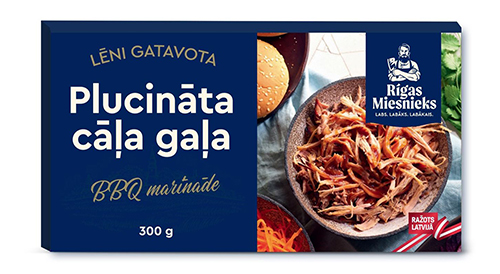 Plucināta cāļa gaļa BBQ marinādē RM 300g