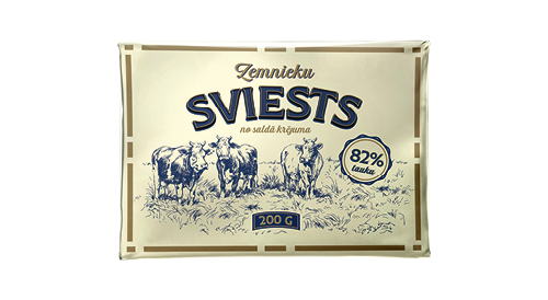 Sviests ZEMNIEKU, 200 g, 82%