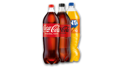 Gāzēts dzēriens COCA-COLA vai FANTA, 2 l, trīs veidi