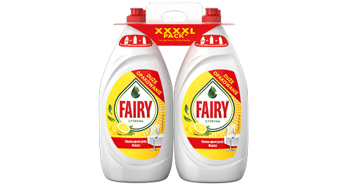 Trauku mazgāšanas līdzeklis FAIRY LEMON, 1 iepak./2x 1350 ml